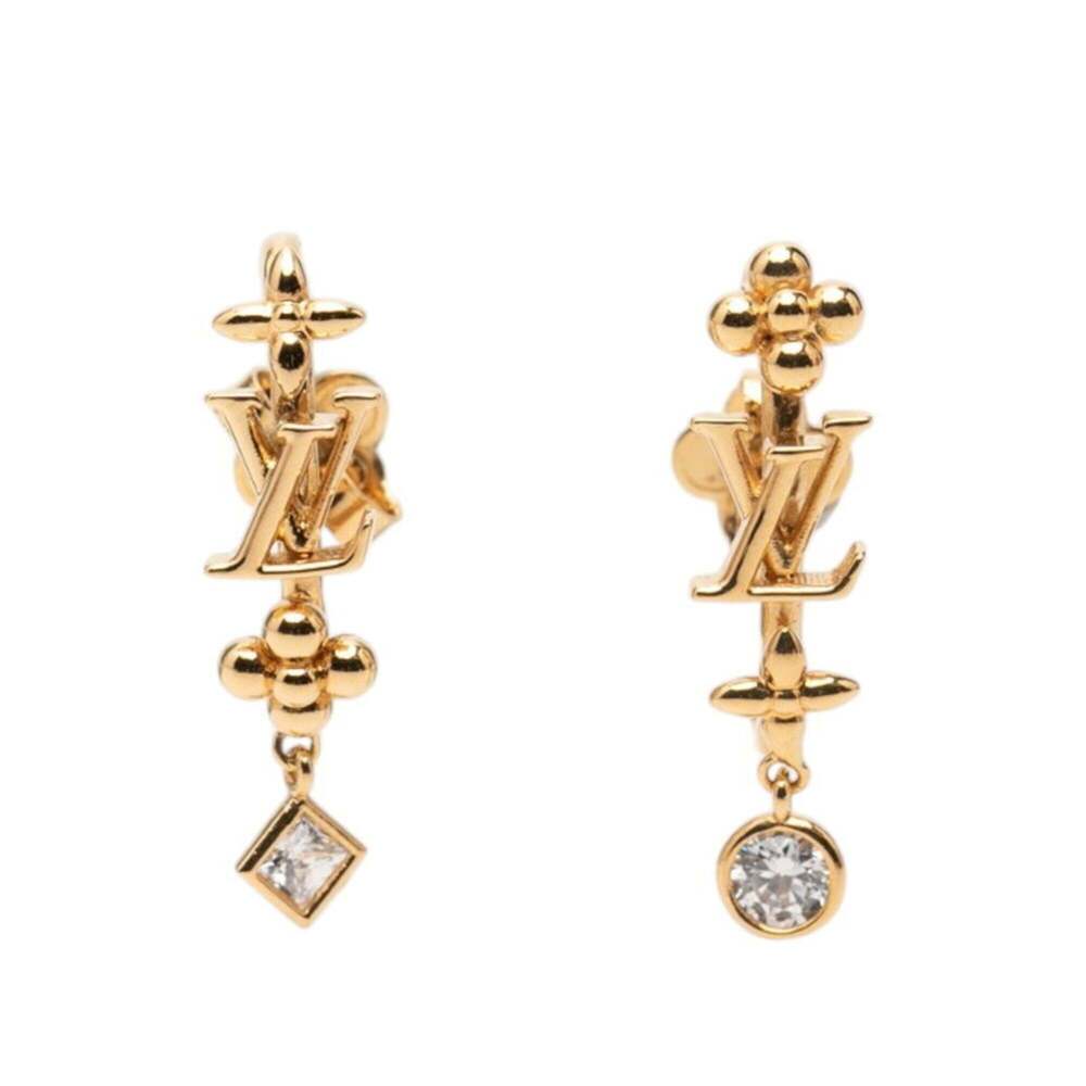 LOUIS VUITTON Gold Earrings - Picture 1 of 4